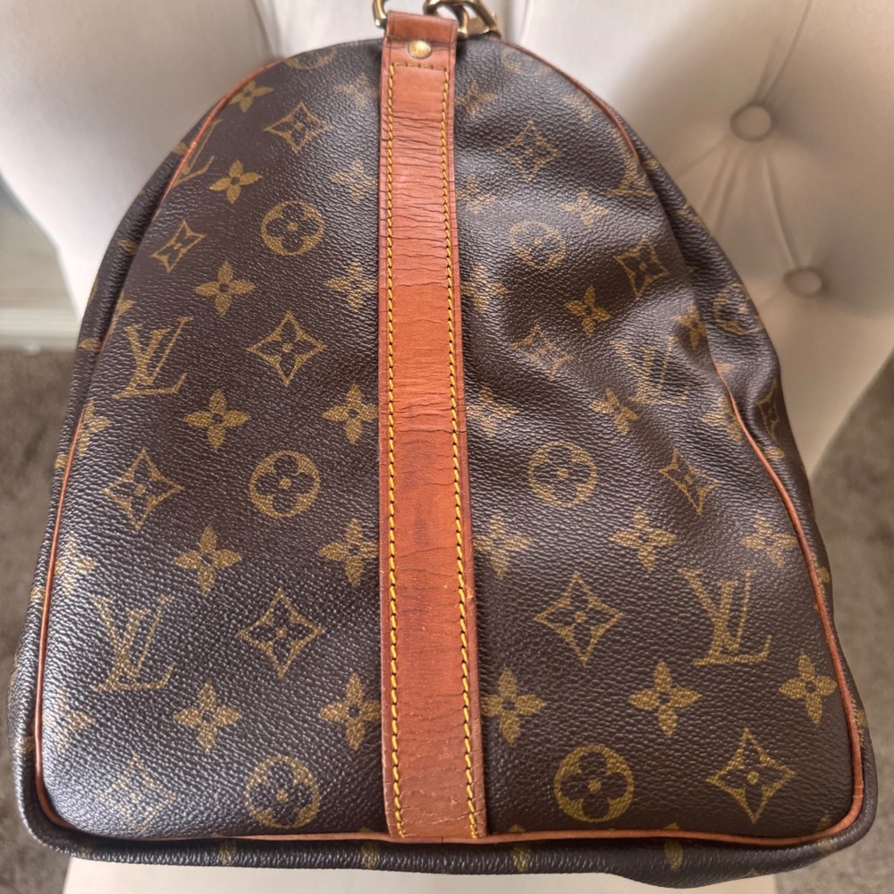 Louis Vuitton Brown Monogram Keepall Bandouliere 50 Duffel Bag - Picture 4 of 16